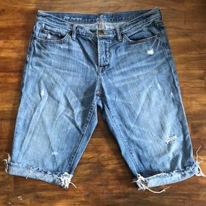 Ann Taylor LOFT Boyfriend Denim Jean Cut Off Short